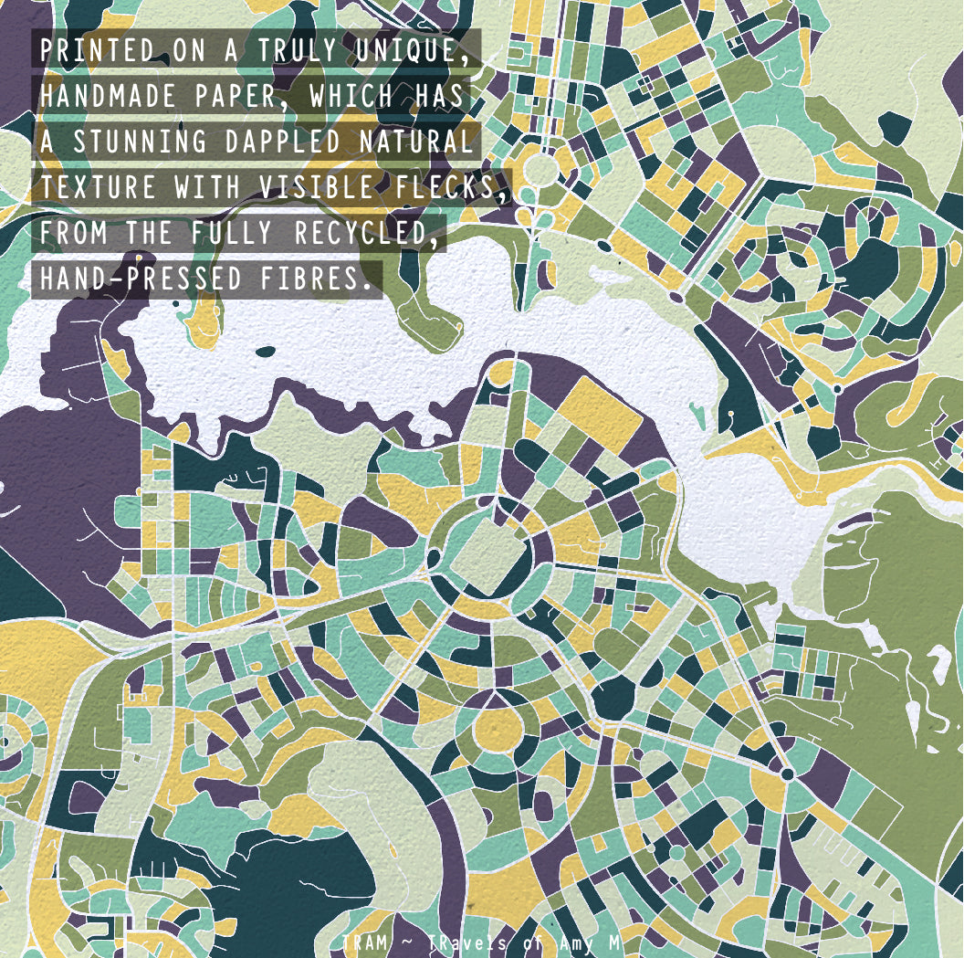 CANBERRA MAP ART PRINT