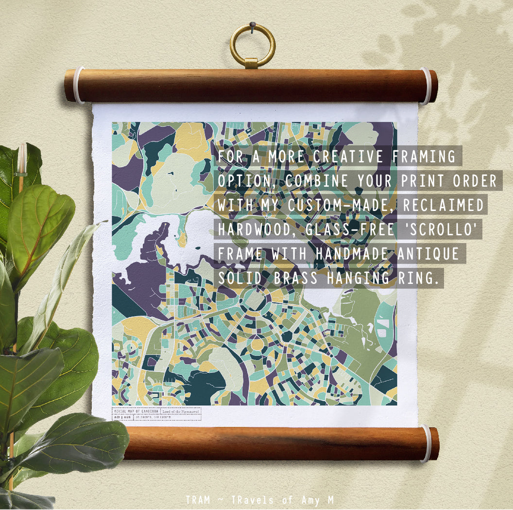 CANBERRA MAP ART PRINT
