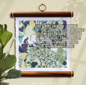 CANBERRA MAP ART PRINT