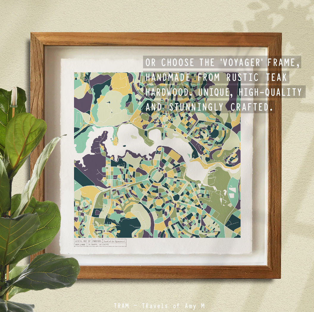 CANBERRA MAP ART PRINT