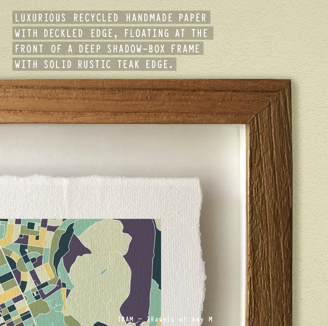 CANBERRA MAP ART PRINT