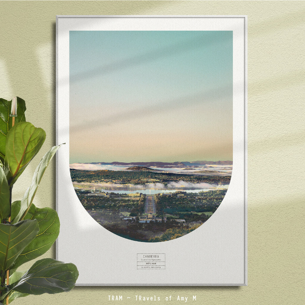 CANBERRA SKYLINE ART PRINT