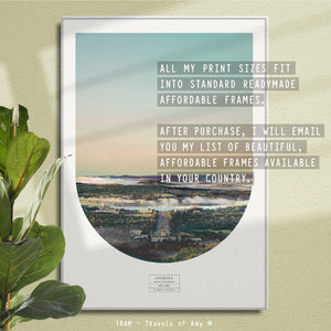 CANBERRA SKYLINE ART PRINT