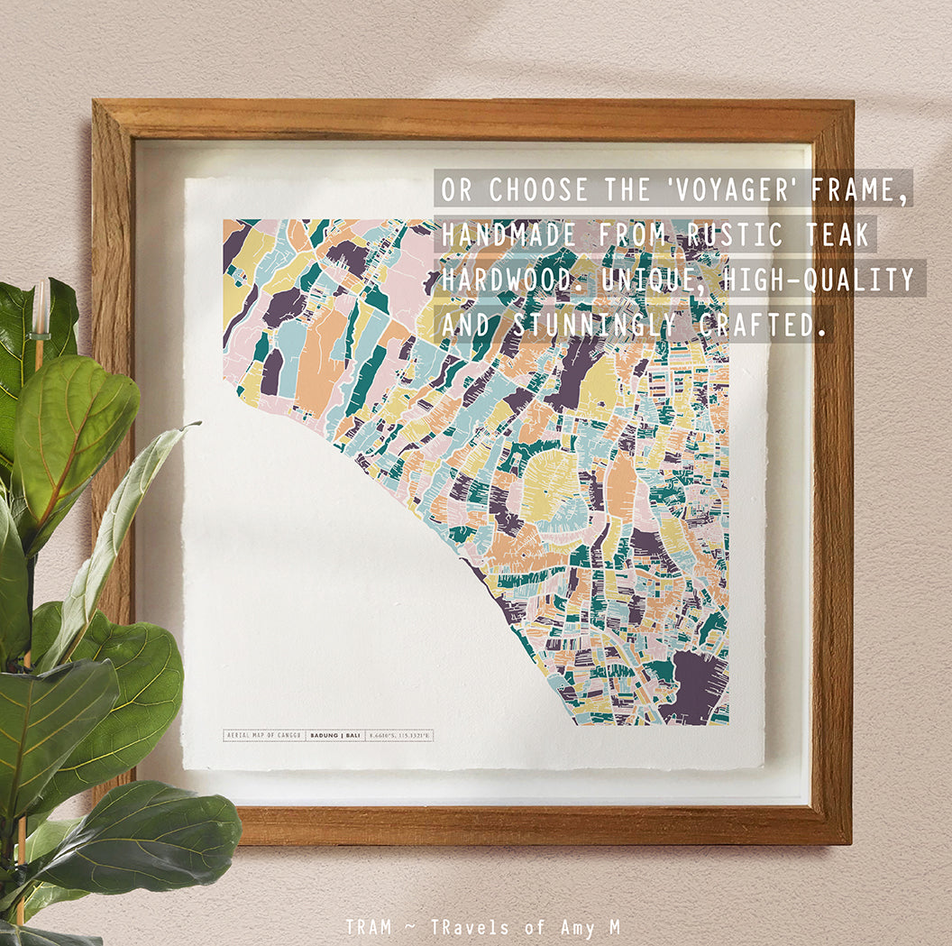CANGGU MAP ART PRINT