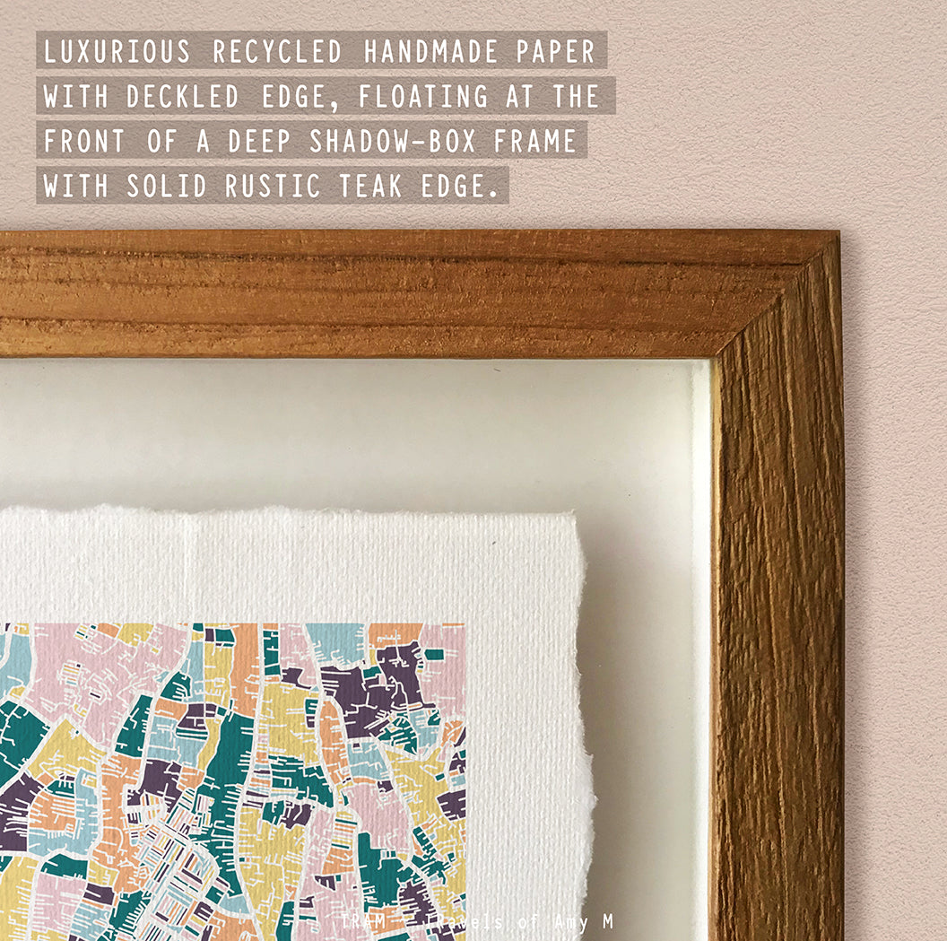 CANGGU MAP ART PRINT