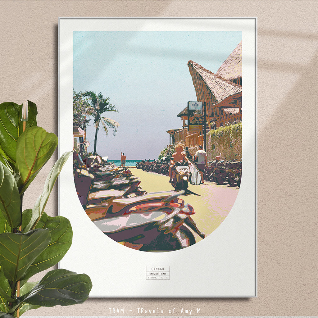 CANGGU SKYLINE ART PRINT