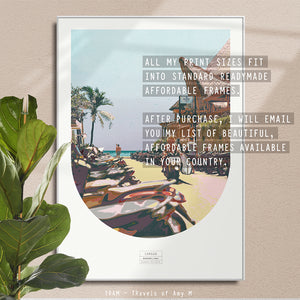 CANGGU SKYLINE ART PRINT