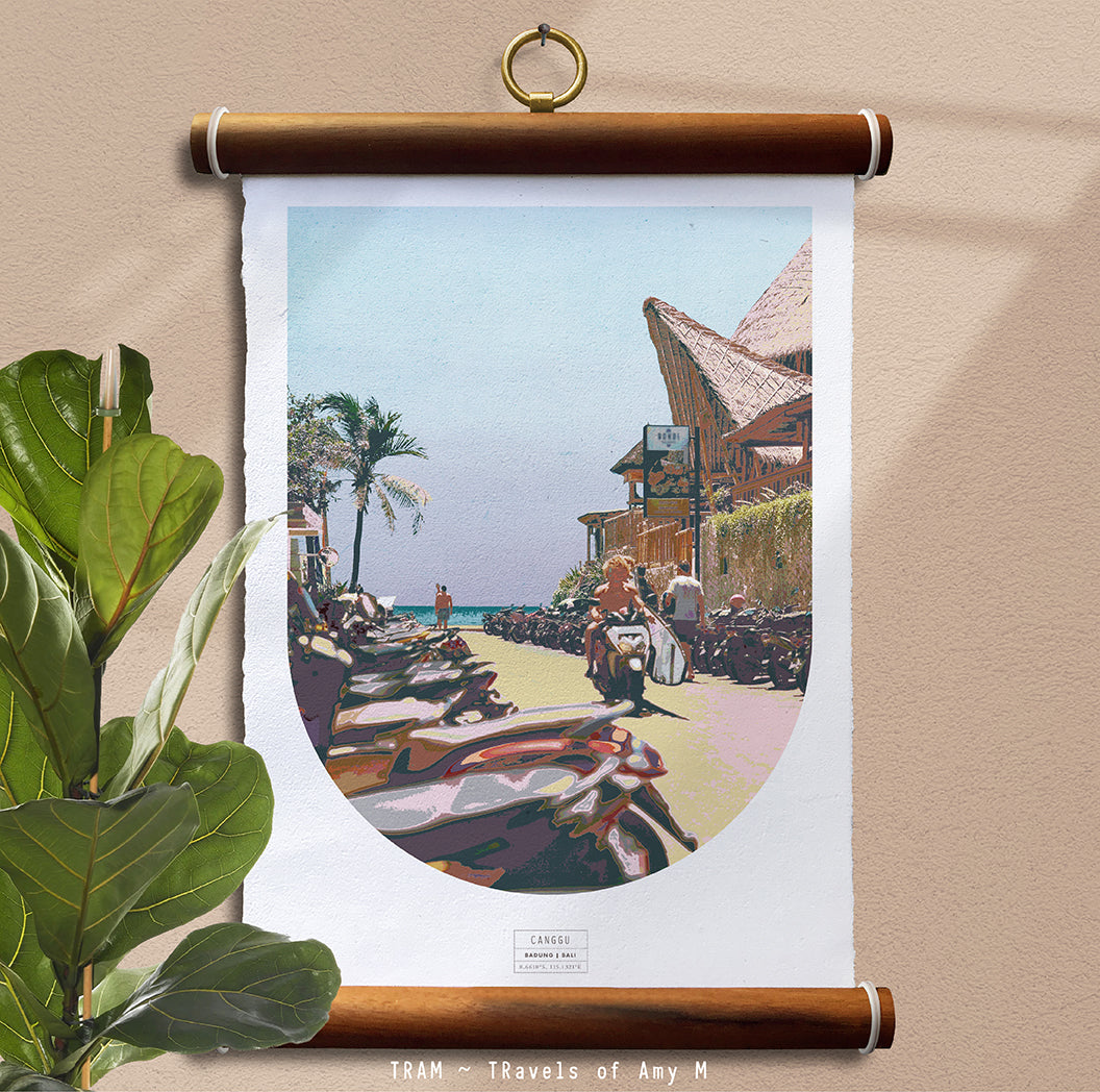 CANGGU SKYLINE ART PRINT