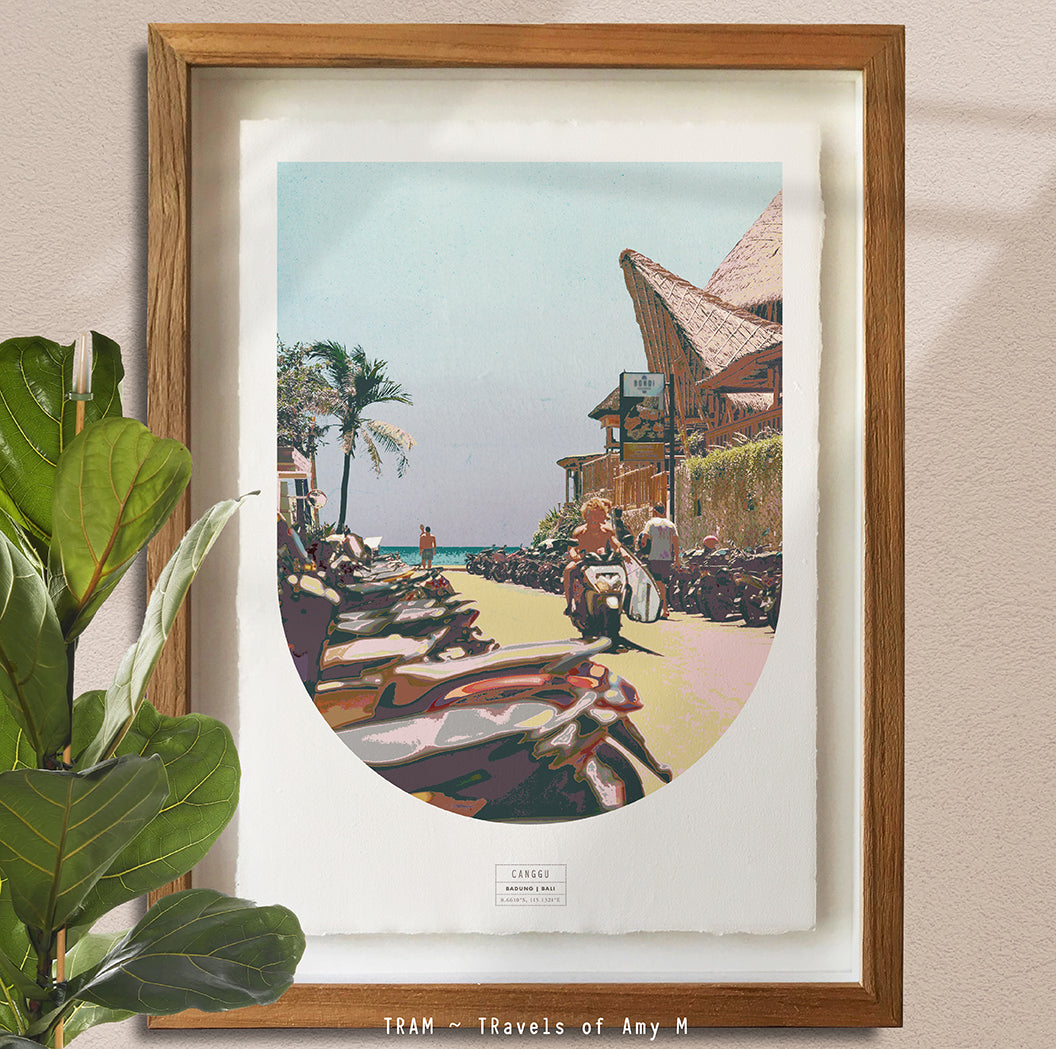 CANGGU SKYLINE ART PRINT