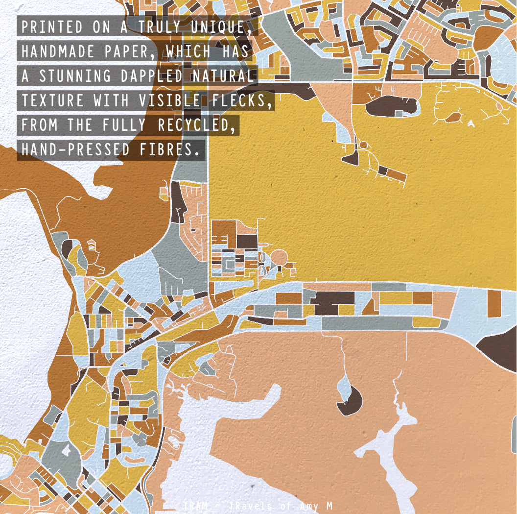 DARWIN MAP ART PRINT