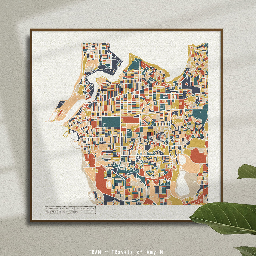 FREMANTLE MAP ART PRINT