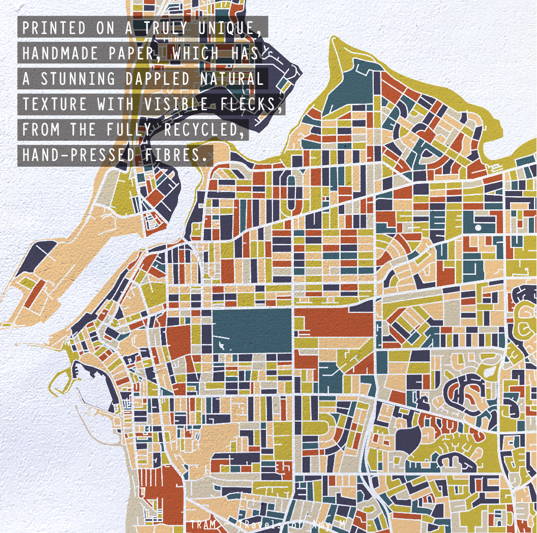 FREMANTLE MAP ART PRINT