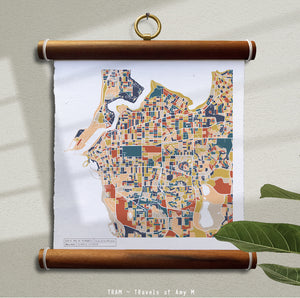 FREMANTLE MAP ART PRINT