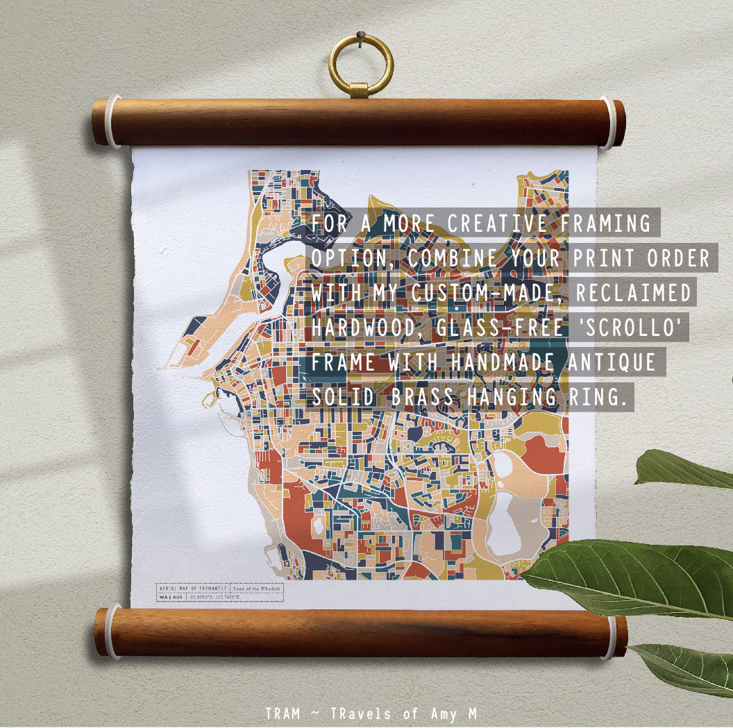 FREMANTLE MAP ART PRINT