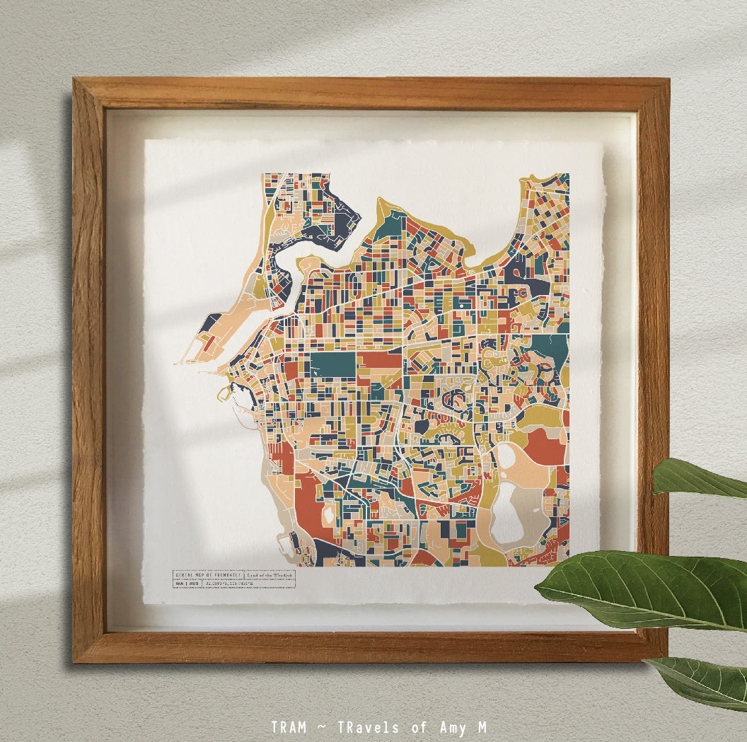 FREMANTLE MAP ART PRINT