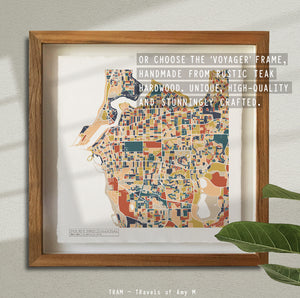 FREMANTLE MAP ART PRINT