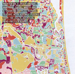 GOLD COAST MAP ART PRINT