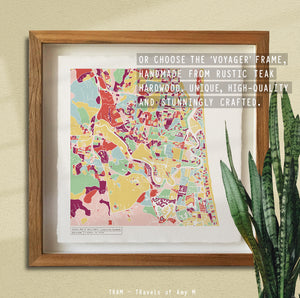 GOLD COAST MAP ART PRINT