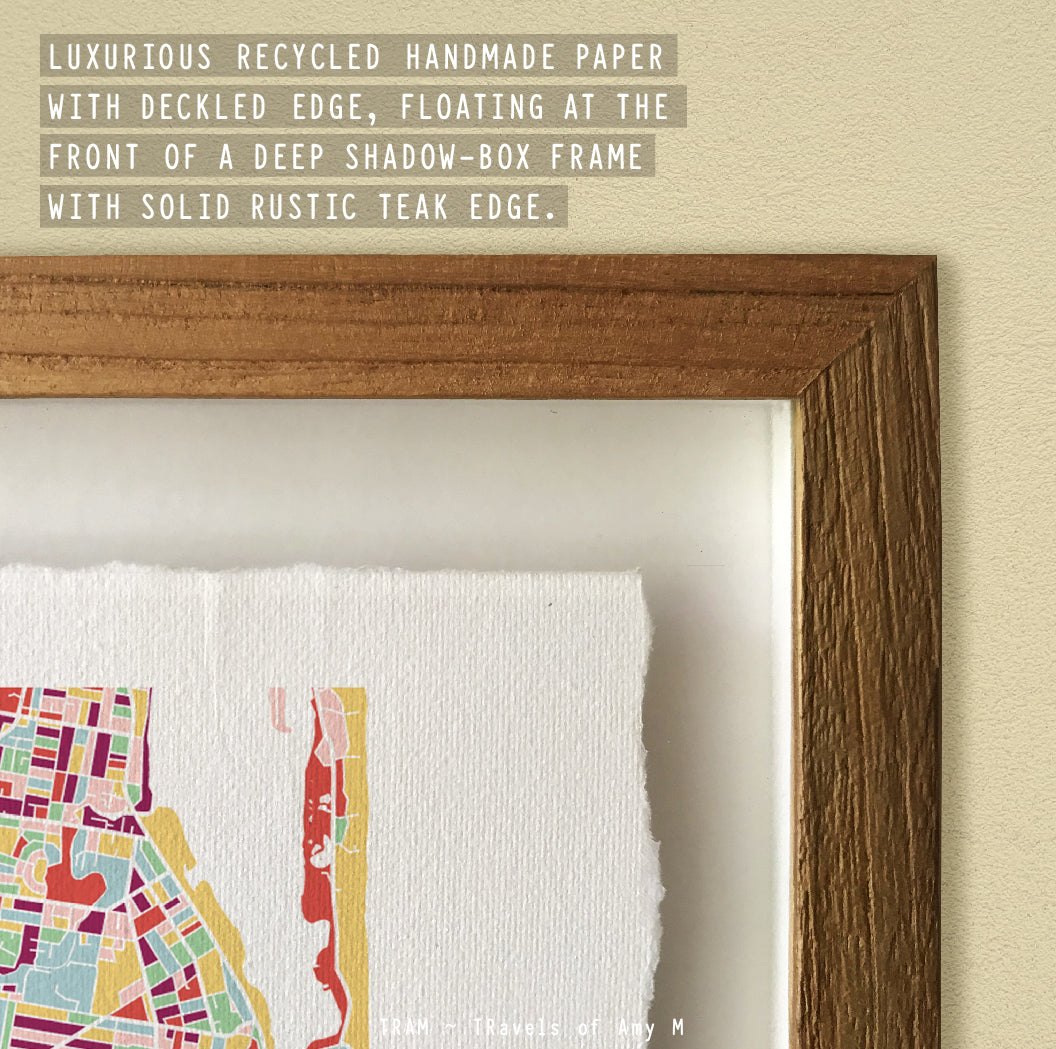 GOLD COAST MAP ART PRINT