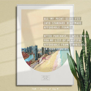 GOLD COAST SKYLINE ART PRINT