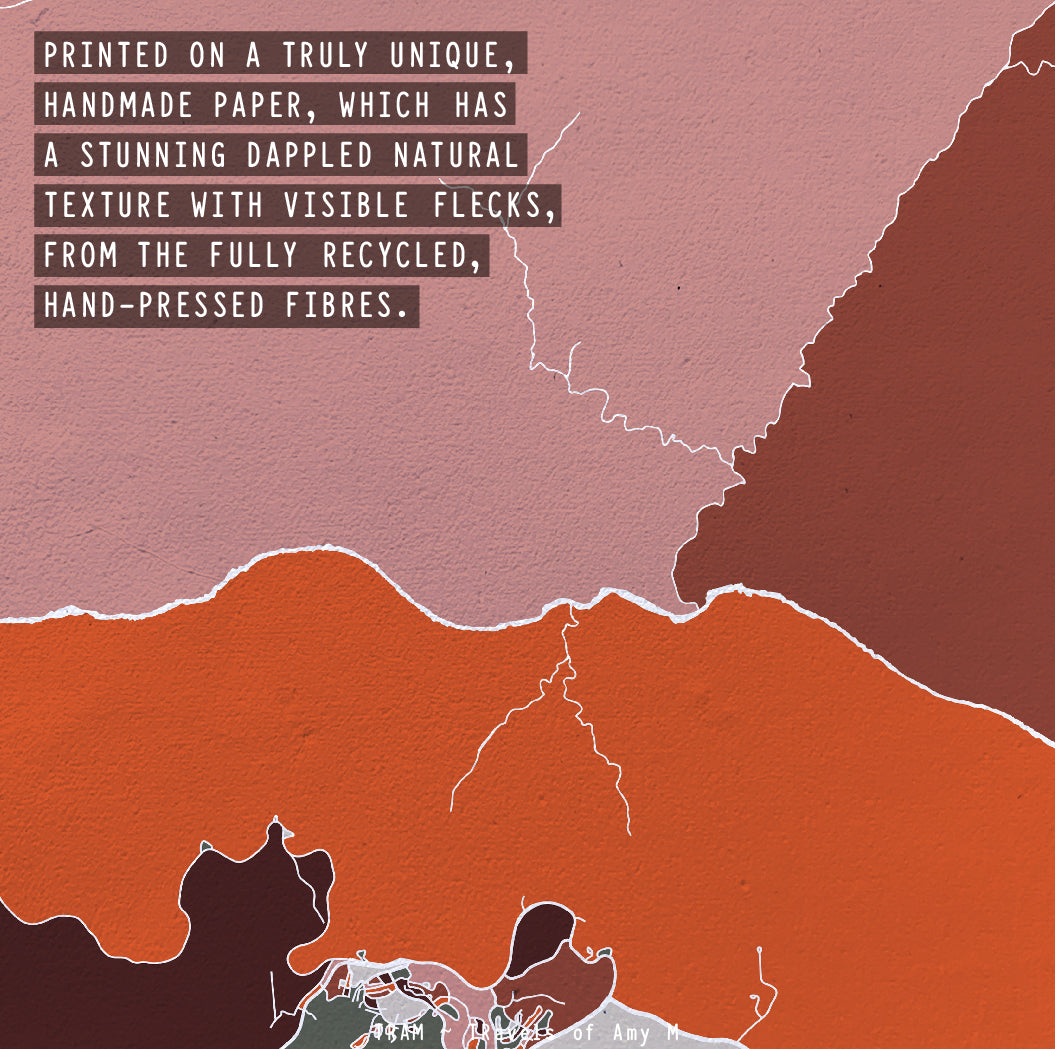 GRAND CANYON MAP ART PRINT