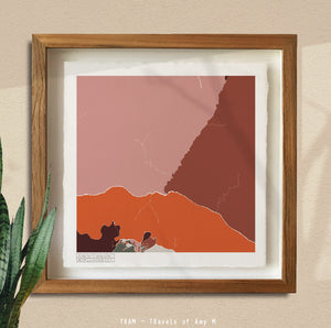 GRAND CANYON MAP ART PRINT