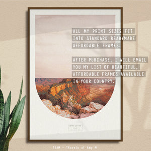 GRAND CANYON SKYLINE ART PRINT