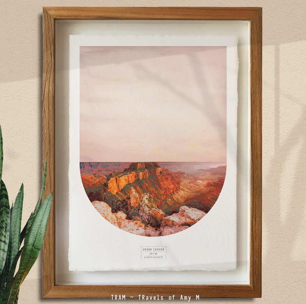 GRAND CANYON SKYLINE ART PRINT