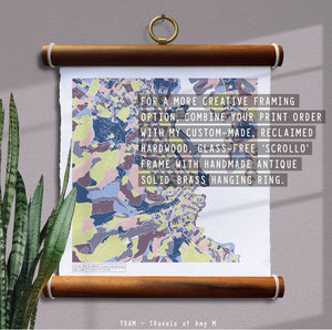 HOBART MAP ART PRINT