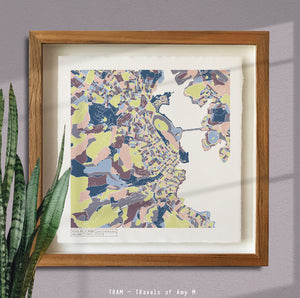 HOBART MAP ART PRINT