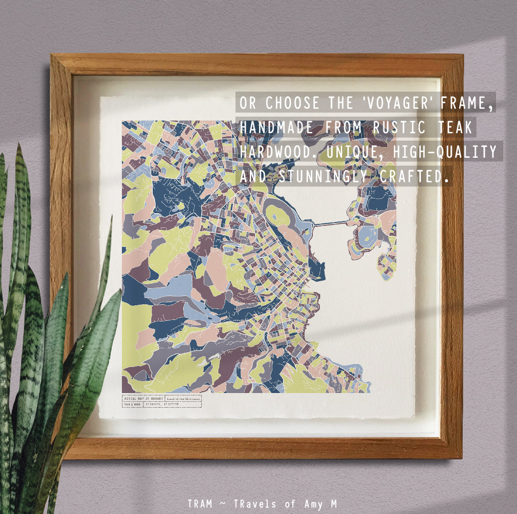 HOBART MAP ART PRINT
