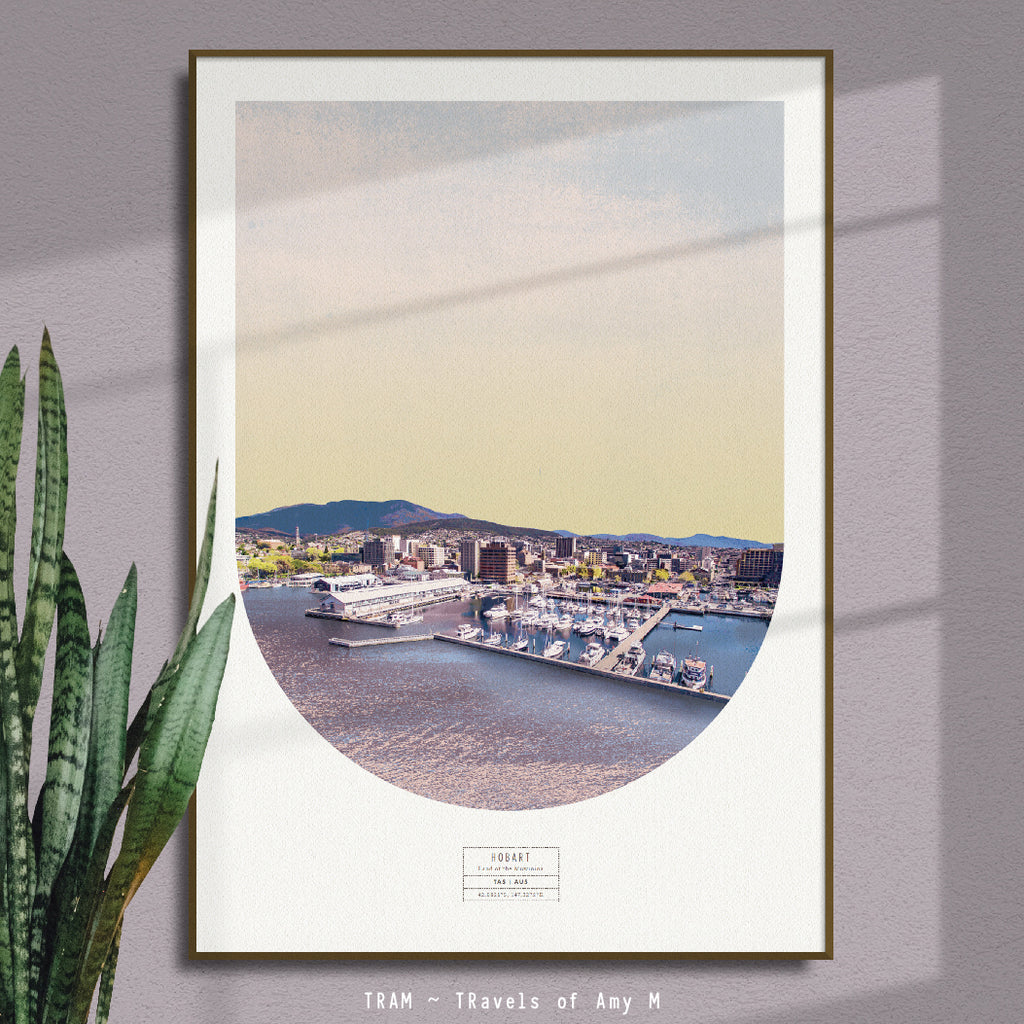 HOBART SKYLINE ART PRINT