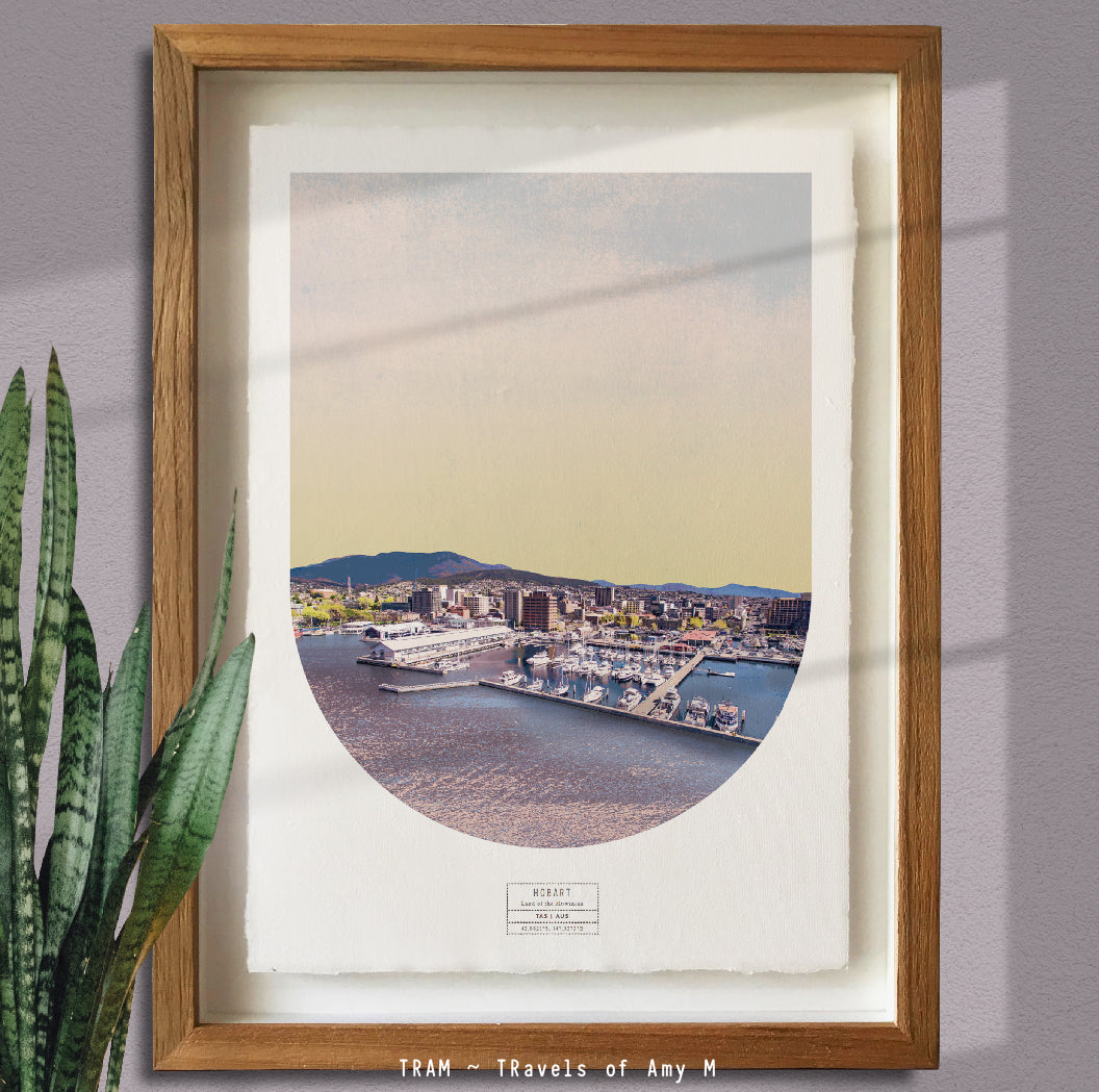 HOBART SKYLINE ART PRINT