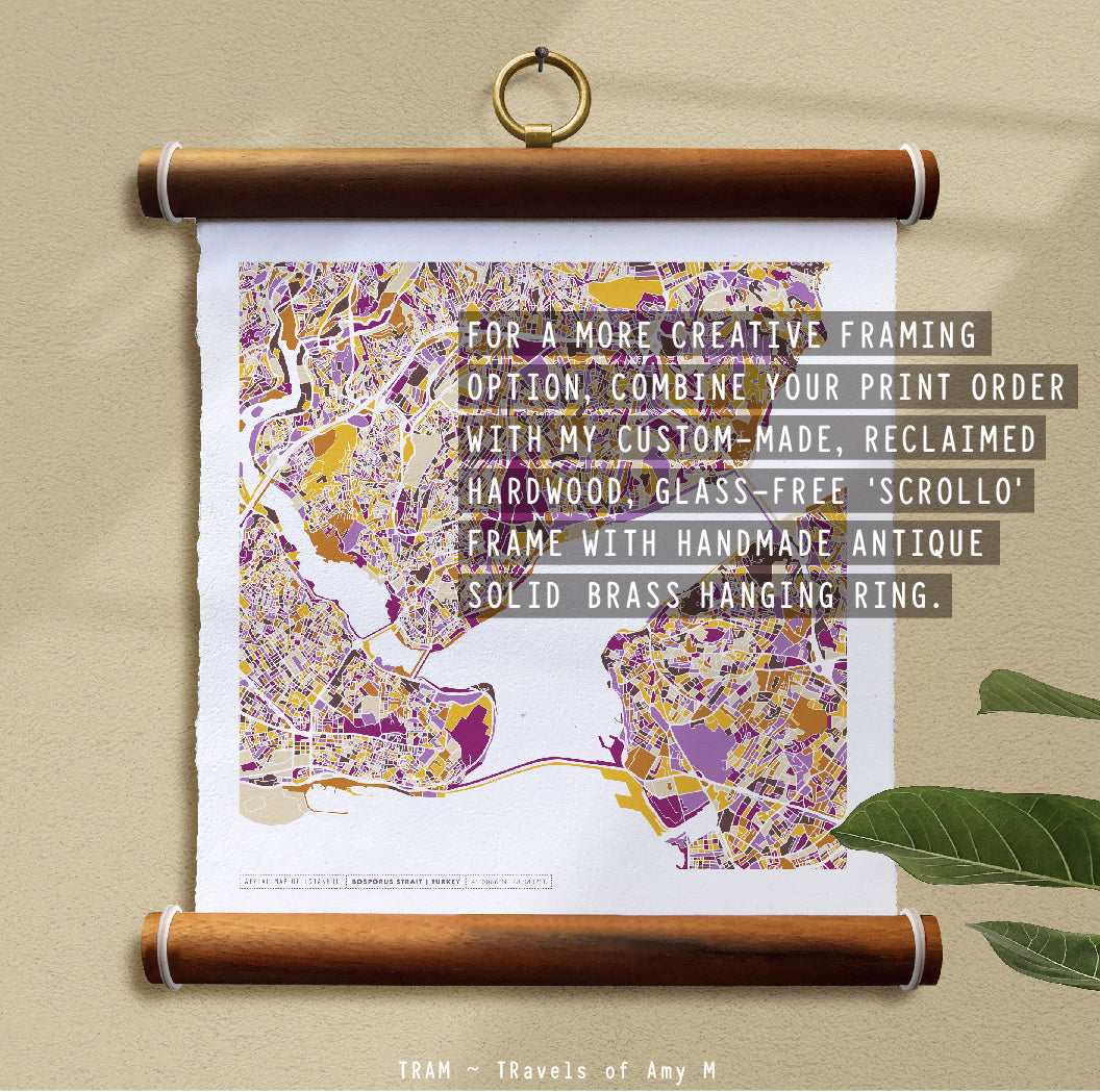 ISTANBUL MAP ART PRINT