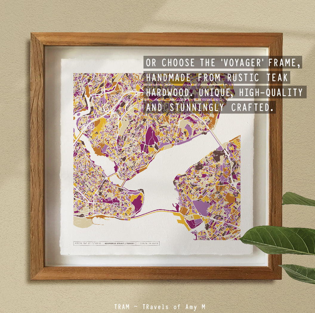 ISTANBUL MAP ART PRINT