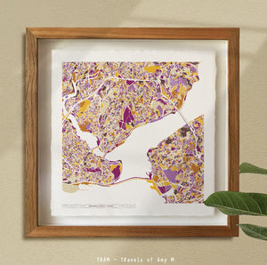 ISTANBUL MAP ART PRINT