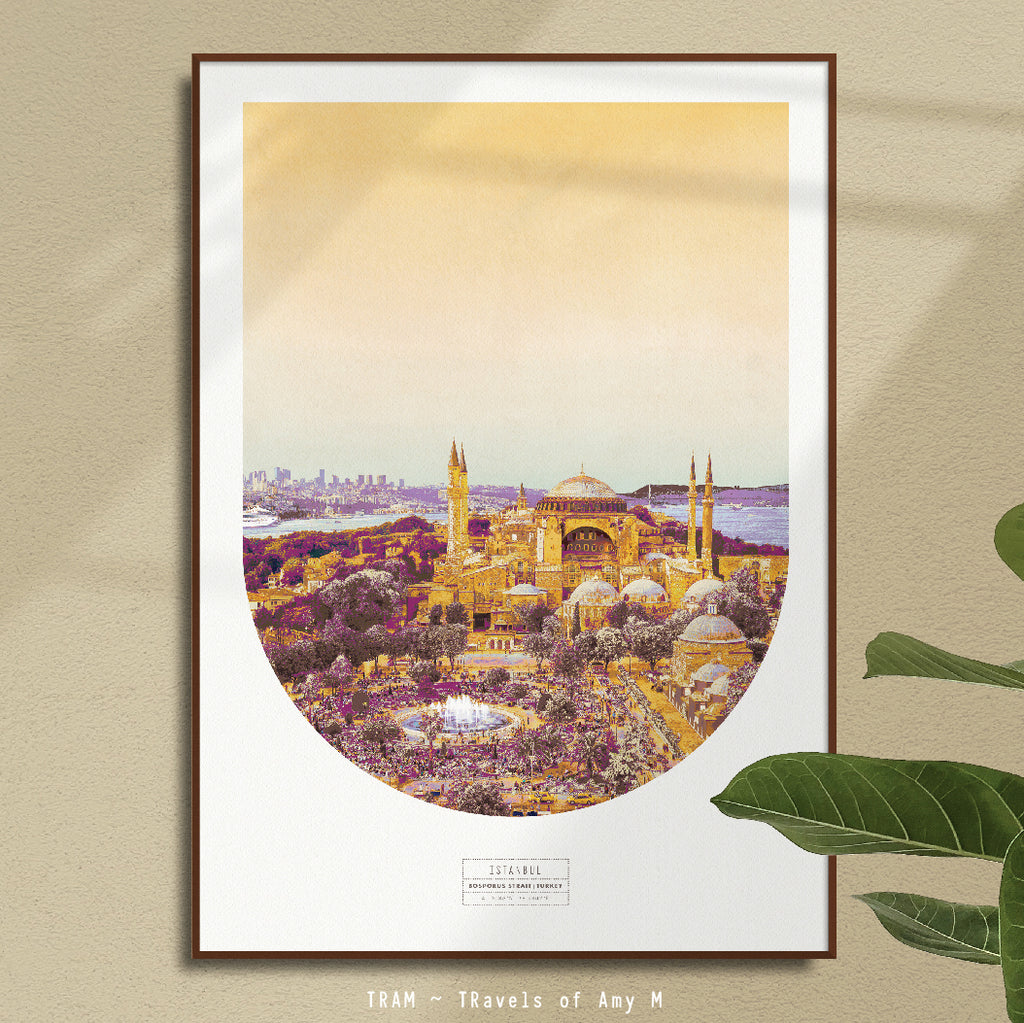 ISTANBUL SKYLINE ART PRINT