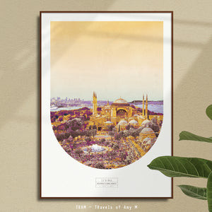 ISTANBUL SKYLINE ART PRINT