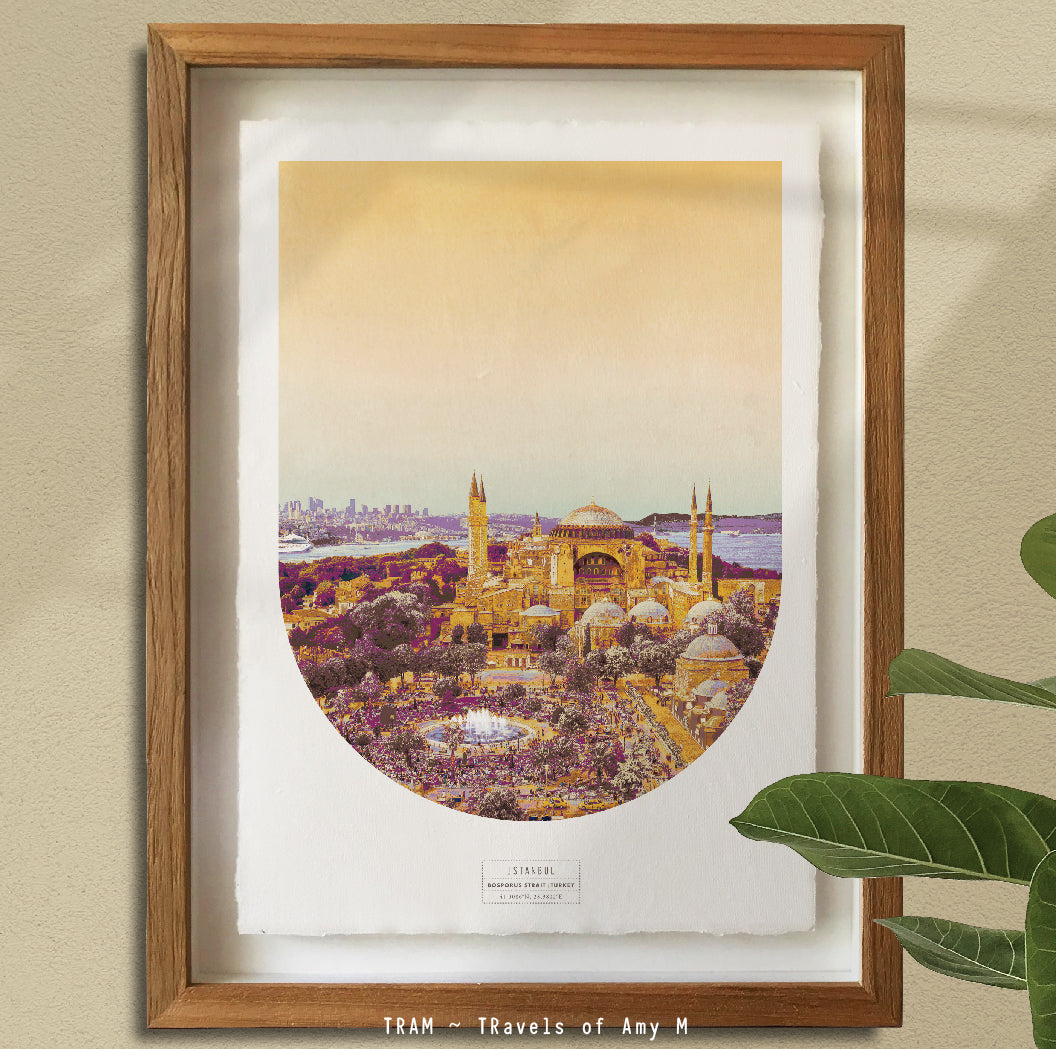 ISTANBUL SKYLINE ART PRINT
