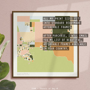 JOSHUA TREE MAP ART PRINT