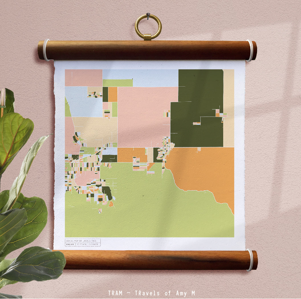 JOSHUA TREE MAP ART PRINT
