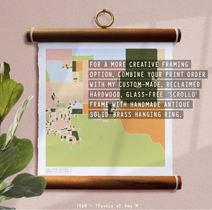 JOSHUA TREE MAP ART PRINT