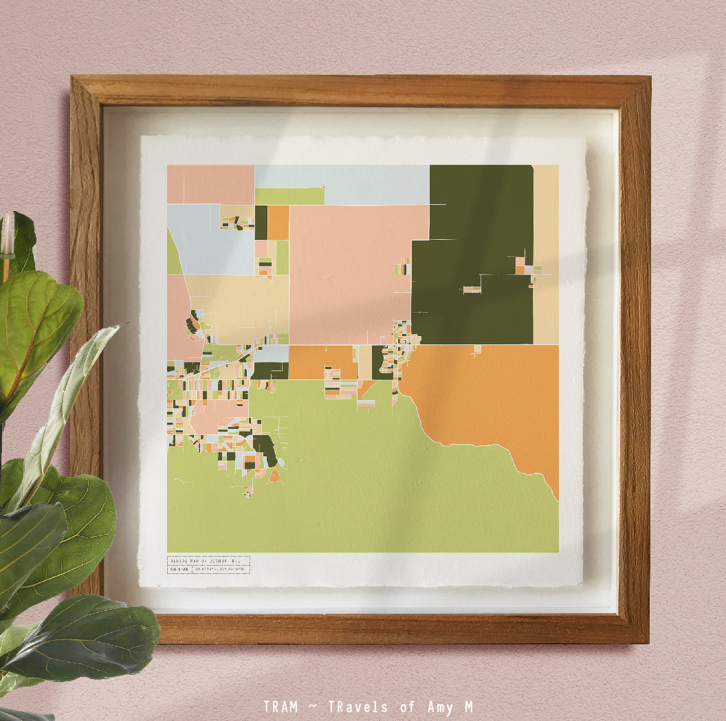 JOSHUA TREE MAP ART PRINT