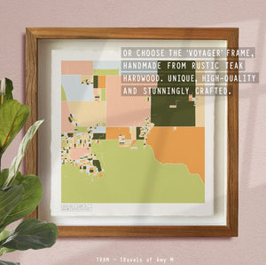 JOSHUA TREE MAP ART PRINT