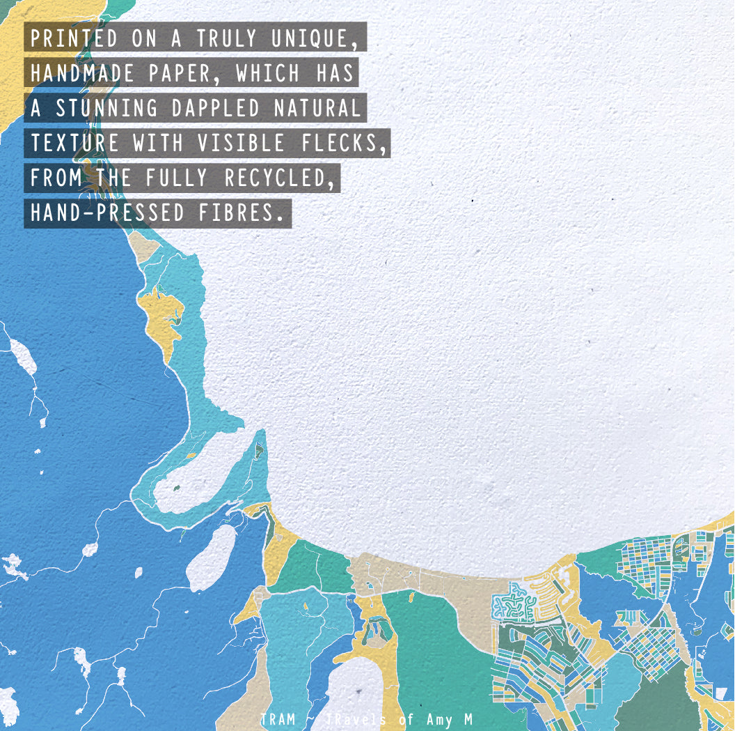 LAKE TAHOE MAP ART PRINT