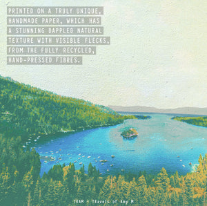LAKE TAHOE SKYLINE ART PRINT
