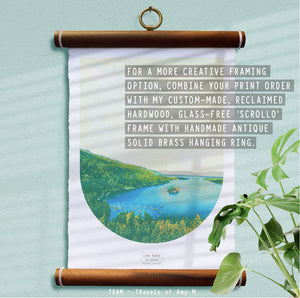 LAKE TAHOE SKYLINE ART PRINT