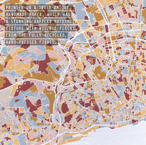 LISBON MAP ART PRINT