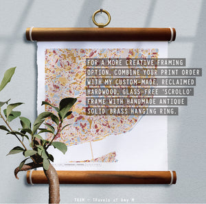 LISBON MAP ART PRINT