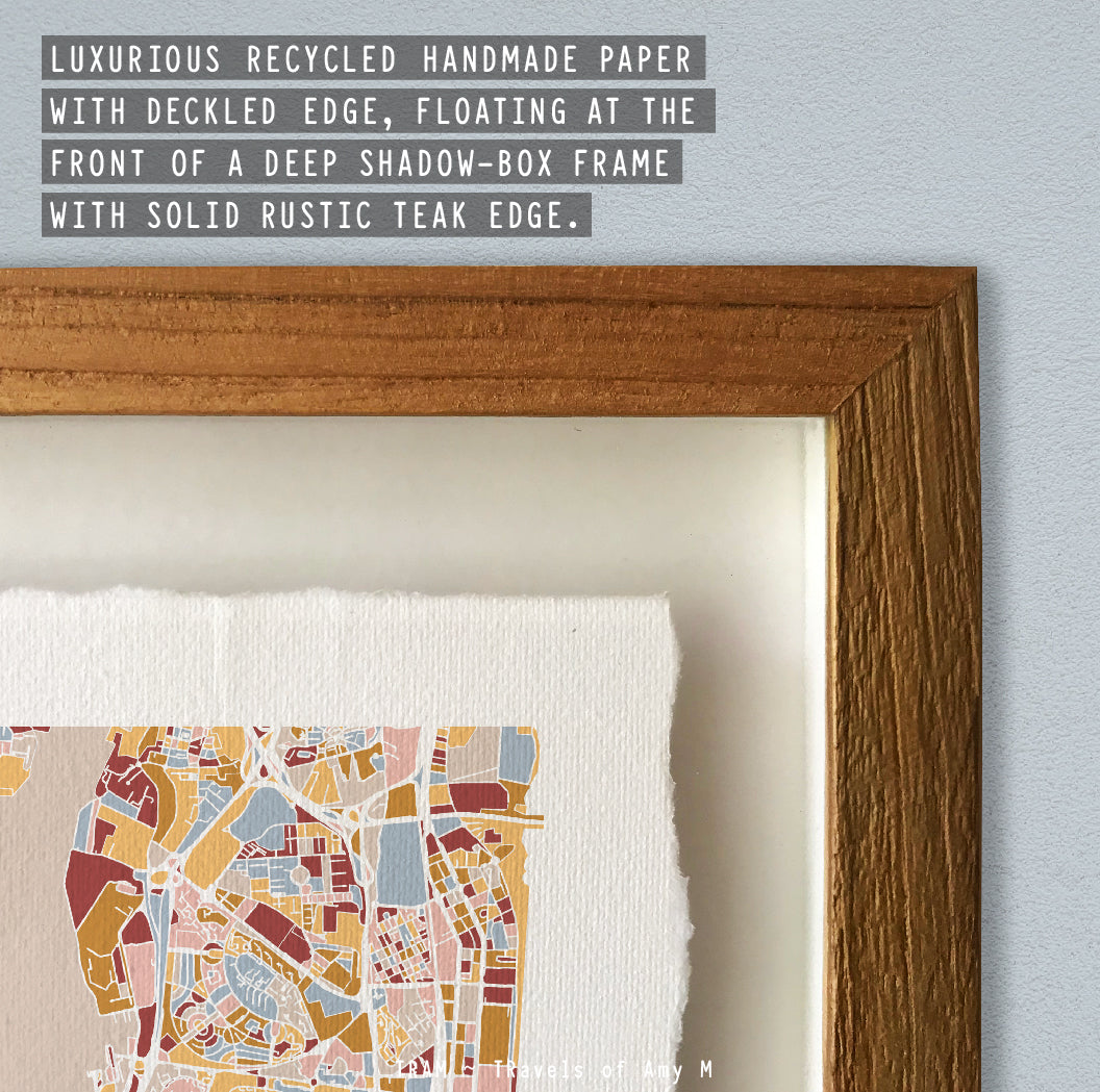 LISBON MAP ART PRINT